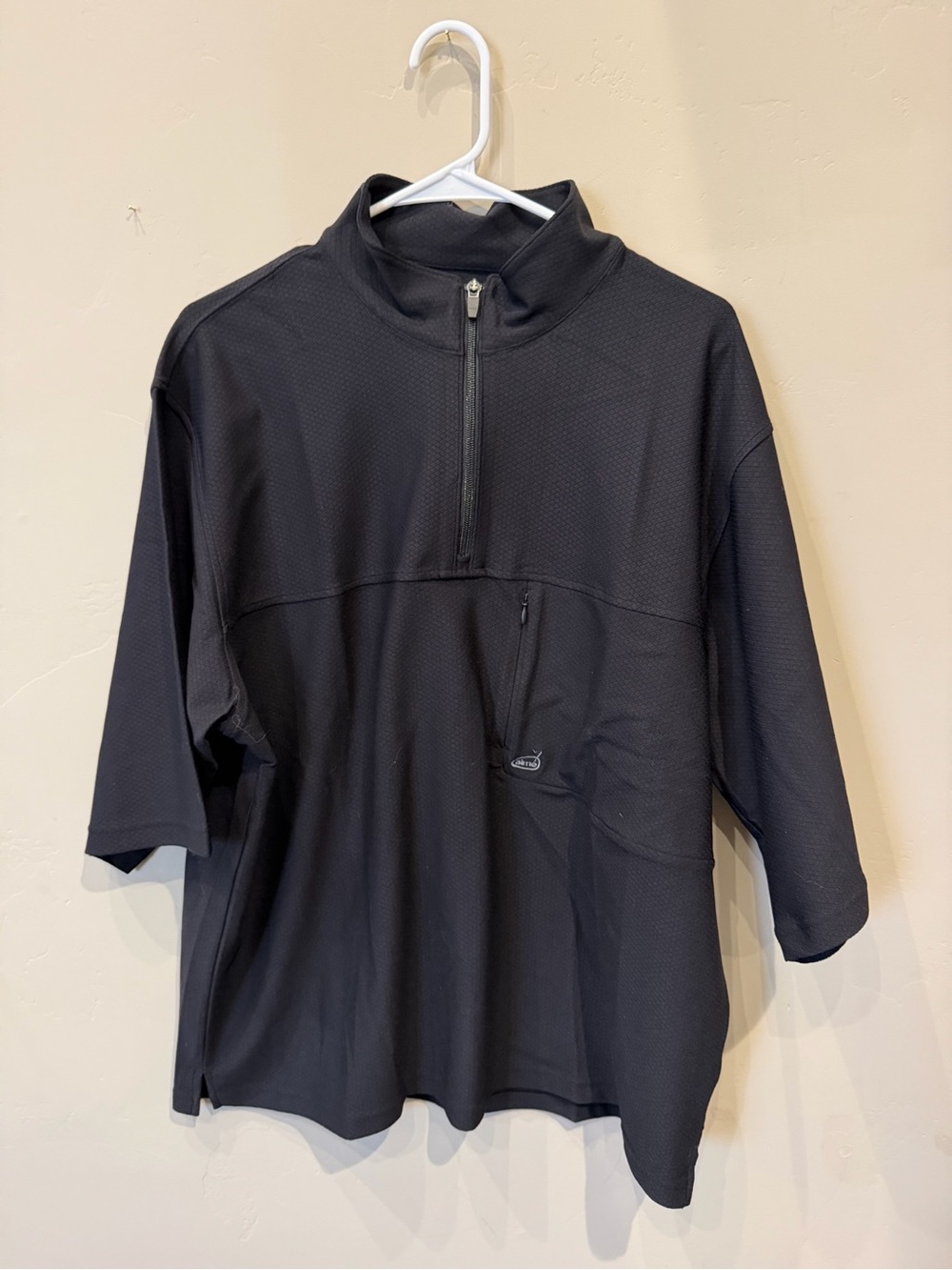 Aime Leon Dore Black Half-Zip Windbreaker